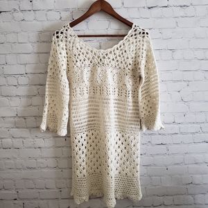 ⭕Lucky Brand Longsleves  Crochet Top